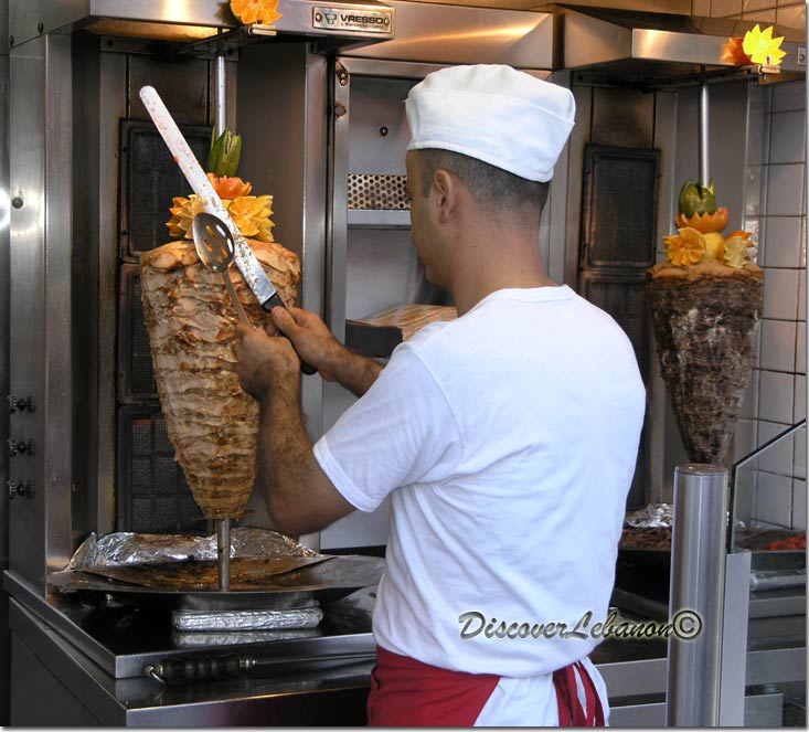 Preparing Shawarma