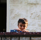 Boy playing Amchit truck