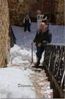 Removing Snow in the village