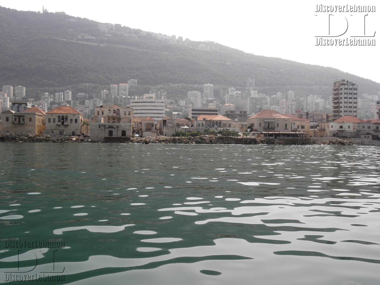 Jounieh from sea red roof houses