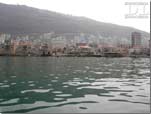 Old part Jounieh red roof homes from sea