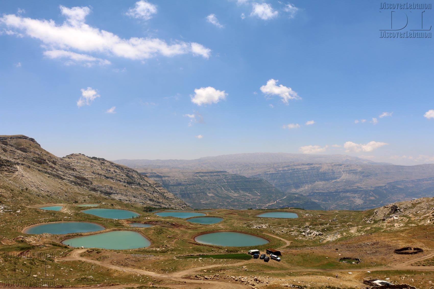 Sannine from Laklouk, Laqlouq high plateau mountains with lakes