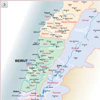 Explore Lebanon with interactive lebanese map
