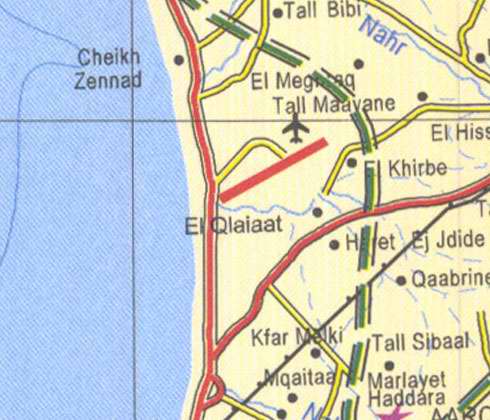 Maps of Lebanon, Location and address, qlaiaat, tall maayane, khirbe, kfar melki, tall sibaal,