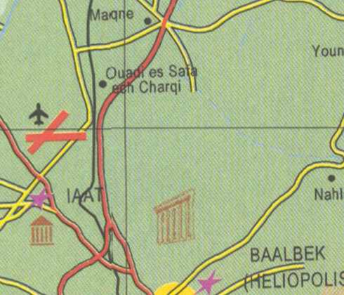 Maps of Lebanon, Location and address, iaat, maqne, ouadi es safa ech charqi