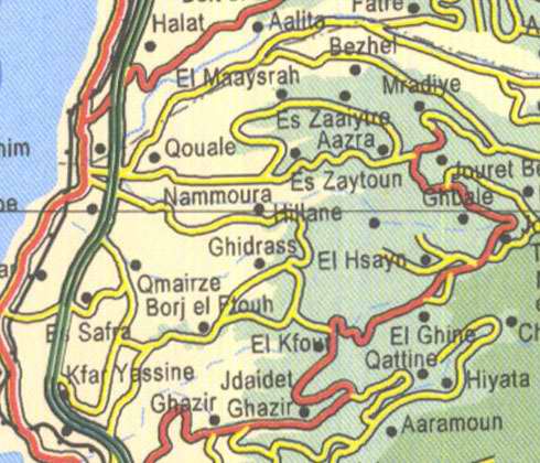 aps of Lebanon, Location and address, halat, bezhel, ghidrass, safra, kfar yassine, ghazir, el kfour