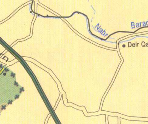 Maps of Beirut and river in Lebanon, Syria border