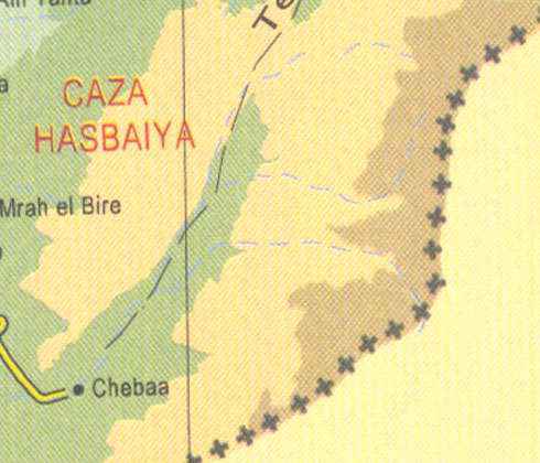 Maps of Lebanon, Location and address,  hasbaiya, chebaa