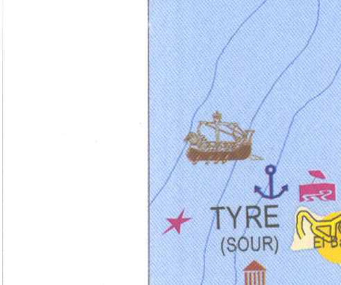 Maps of Lebanon, Location and address, tyre sour harbor