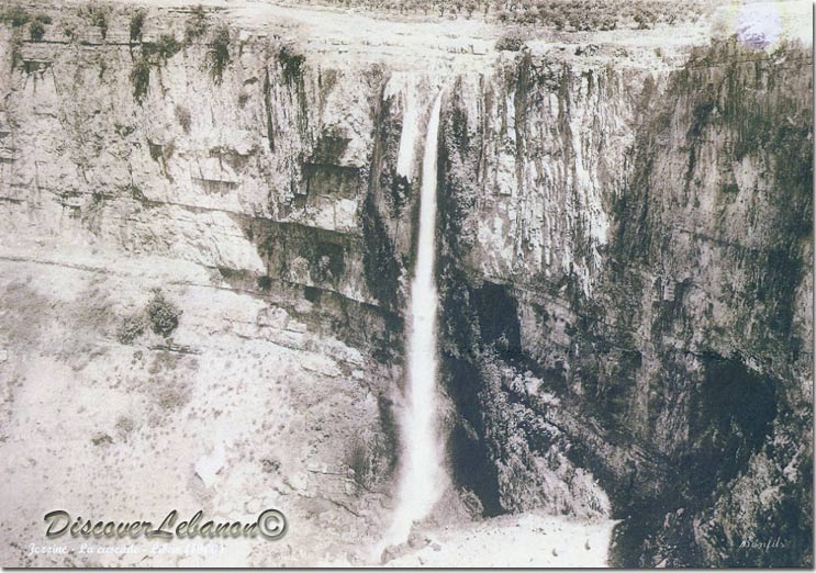 Jezzine Waterfall 1900