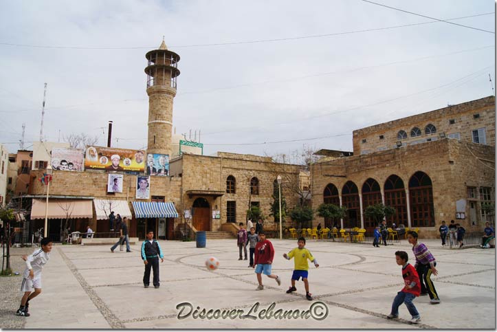 Playing football Saida